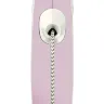 FLEXI New Line Comfort XS Рулетка трос 3м/до 8кг серый/розовый