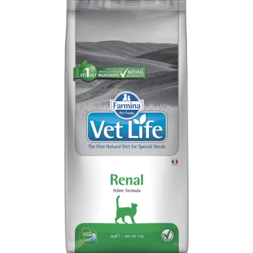 Farmina Vet Life (Фармина Вет Лайф) Renal Сухой лечебный корм для кошек с почечной недостаточностью 5 кг