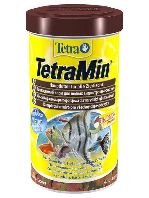 Tetra (Тетра) TetraMin Flakes Корм для всех видов декоративных рыб (хлопья) 20 г 100 мл