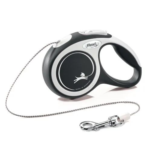 FLEXI New Line Comfort XS Рулетка трос 3м/до 8кг серый/черный