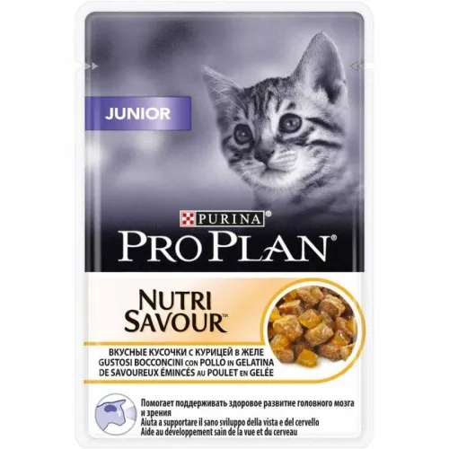 Pro Plan (Про План) Nutri Savour Kitten Пауч для котят с курицей в желе 85 г