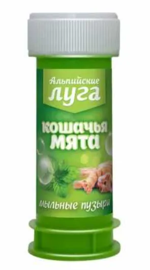 Альпийские Луга Мыльные пузыри с кошачьей мятой 45 мл
