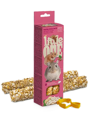 Little one палочки воздушный рис и орехи 2 шт 120 г
