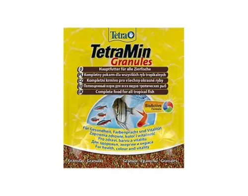 Tetra (Тетра) TetraMin Granules Корм для всех видов декоративных рыб (гранулы, пакет саше) 15 г