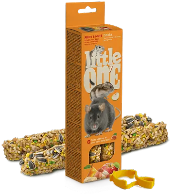 Little one палочки с фруктами и орехами 2 шт 120 г