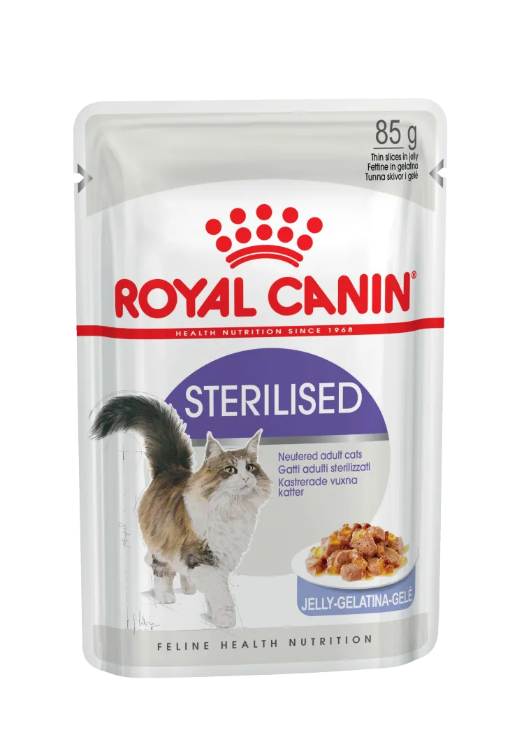 Royal Canin (Роял Канин) Sterilised Влажный корм для стерилизованных кошек в желе 85 г