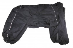 Комбинезон ТУЗИК Бассет-хаунд кобель холодный (дождевик) длина 62,объем 83 иссиня-черный