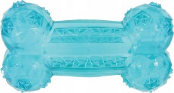 Zolux (Золюкс) Игрушка для собак Кость термопластичная резина бирюзовая 12 см