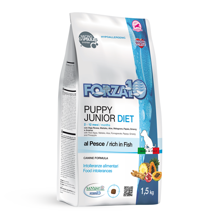 Forza10 (Форза10) PUPPY JUNIOR DIET корм для щенков, беременных и кормящих сук из Рыбы