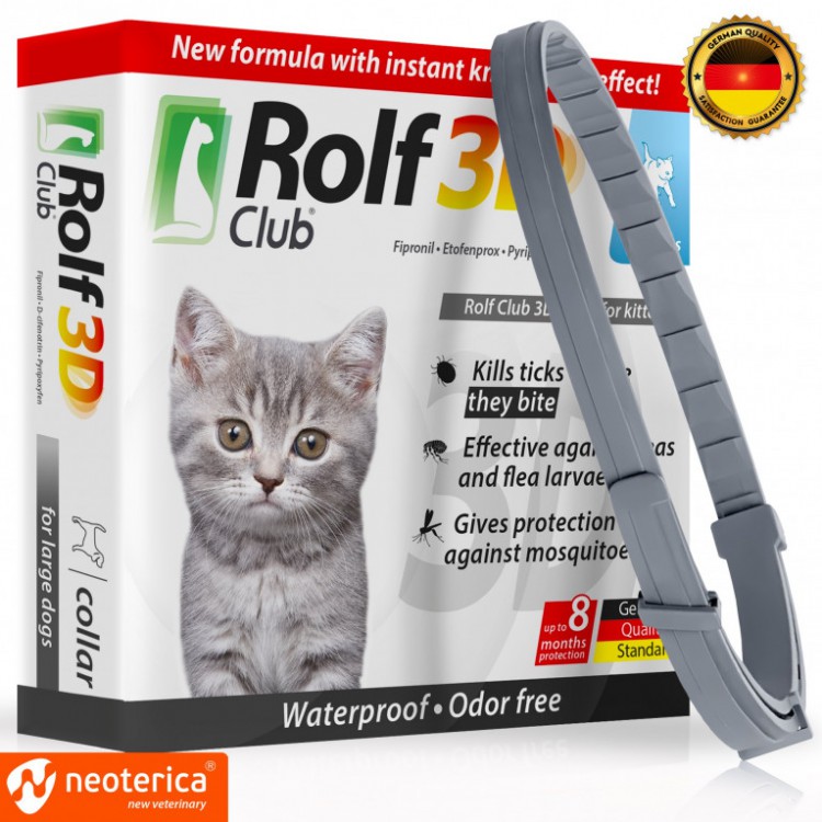Rolf Club 3D (Рольф Клуб) Ошейник от блох и клещей для котят