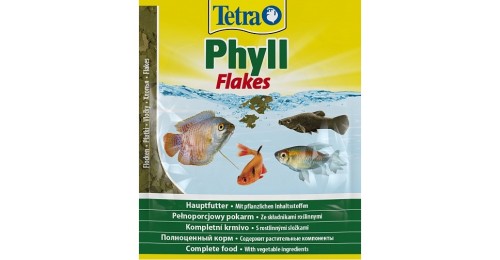 TETRA (Тетра) Phyll - Корм в растительных хлопьях д/всех видов рыб 12г