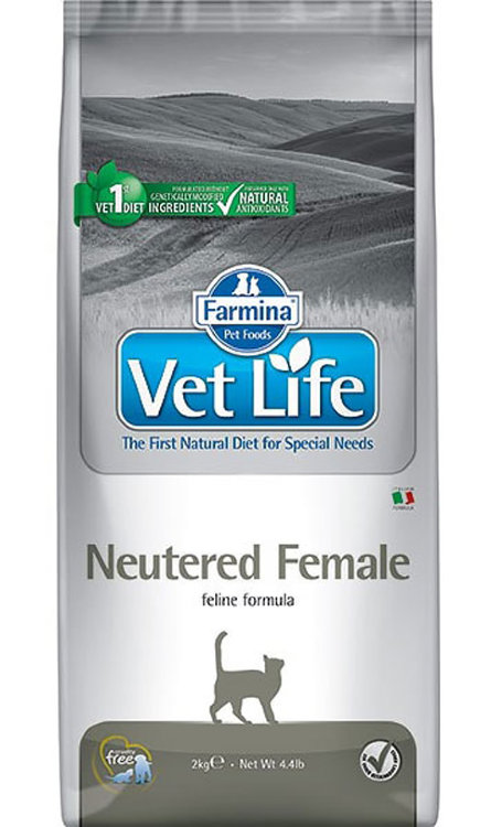 Farmina Vet Life (Фармина Вет Лайф) Neutered Female Сухой лечебный корм для стерилизованных кошек 400 г