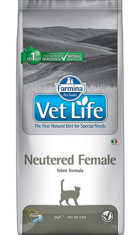 Farmina Vet Life (Фармина Вет Лайф) Neutered Female Сухой лечебный корм для стерилизованных кошек 400 г