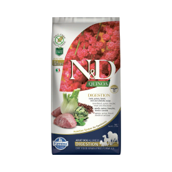 Farmina N&D (Фармина НД) Quinoa Weight management Сухой беззерновой корм для взрослых собак всех пород для контроля веса с ягненком, киноа, брокколи и спаржей 2,5 кг