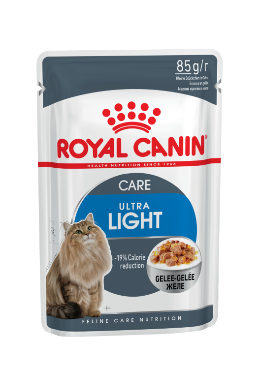Royal Canin (Роял Канин) Ultra Light (Gelee) - Корм для кошек склонных к полноте в Желе (Пауч)