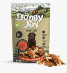 Doggy Joy (Догги Джой) Лакомство для собак Деликатес из мяса утки Кроличьи ушки с уткой 90 г