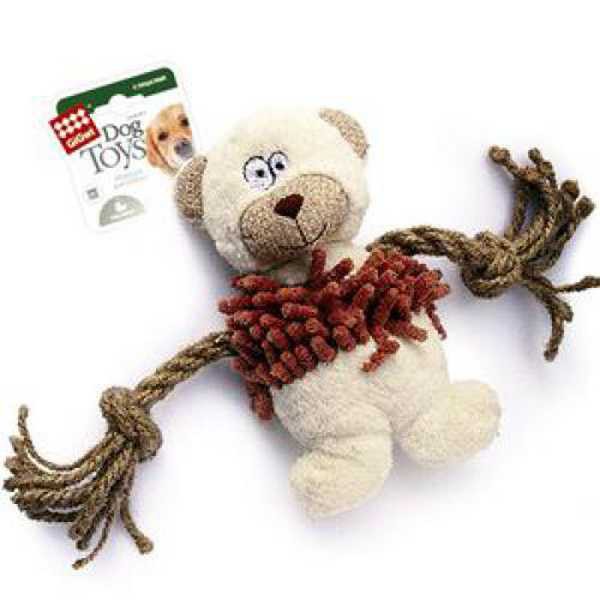 GiGwi - Игрушка для собак "Медведь с канатом"