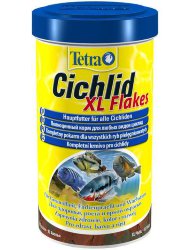 Tetra (Тетра) Cichlid Xl Flakes - Корм для Цихлид и больших аквариумных рыбок (Хлопья) 80 гр 500 мл