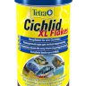 Tetra (Тетра) Cichlid Xl Flakes Корм для цихлид и больших аквариумных рыбок (крупные хлопья) 80 г 500 мл