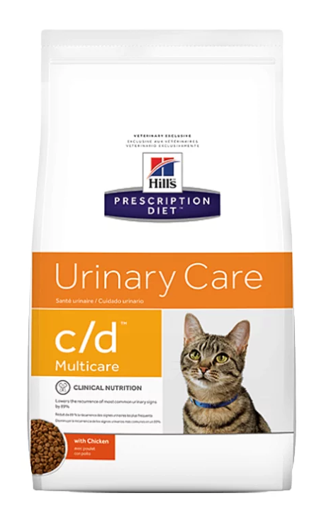 Hill's (Хиллс) Prescription Diet C/d Сухой лечебный корм для кошек при мочекаменной болезни МКБ с курицей 1,5 кг