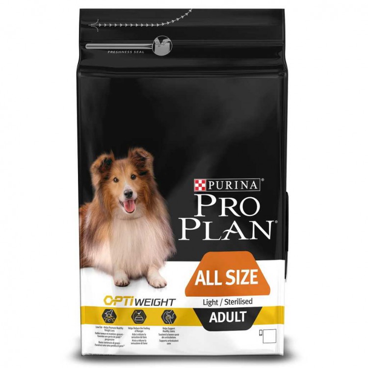 Pro Plan (ПроПлан) Adult Light/Sterilised All Size - Сухой корм для склонных к избыточному весу и/или стерилизованных собак всех пород Курица