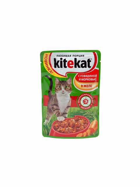 Kitekat (Китекет) - Говядина с Морковкой в Желе