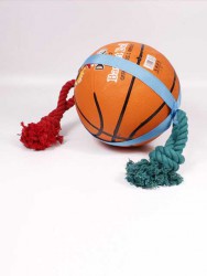 Triol (Триол) - Игрушка для собак "Мяч баскетбольный с канатами"