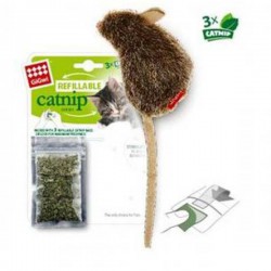 GiGwi Catnip - Игрушка для кошек "Мышка с кошачьей Мятой" Сменные пакетики