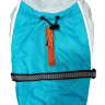 DogGoneSmart Aspen Нано куртка зимняя с меховым воротником бирюзовая 20,3см/р.8
