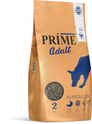 Prime adult Прайм Полнорационный сухой корм для собак всех пород с ягненком 2 кг