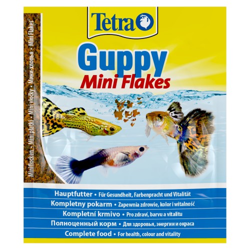 Tetra (Тетра) Guppy mini flakes Корм для небольших гуппи (мини хлопья) 12 г