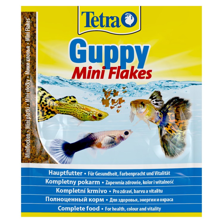 Tetra (Тетра) Guppy mini flakes Корм для небольших гуппи (мини хлопья) 12 г