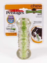 Petstages Crunchcore Bone Игрушка для собак Хрустящая косточка резиновая очень маленькая 8 см
