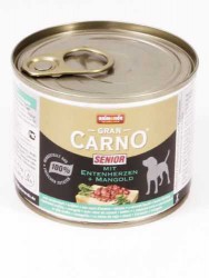 Animonda (Анимонда) Gran Carno Senior - Корм для собак старше 7 лет с Сердцем утки и Мангольдом. (Банка)