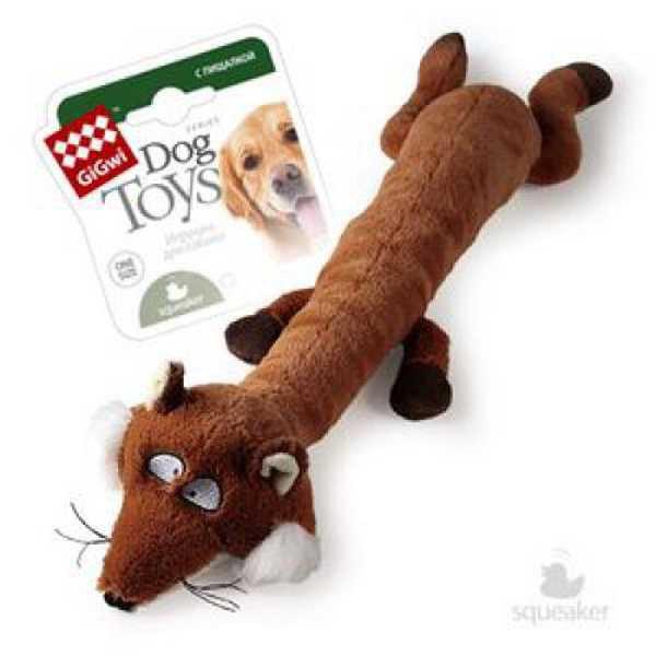GiGwi - Игрушка для собак "Лиса" тканевая