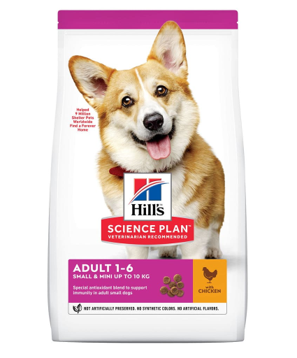 Hill's (Хиллс) Science Plan Adult Small & Mini Сухой корм для взрослых собак мелких и миниатюрных пород с курицей 6 кг