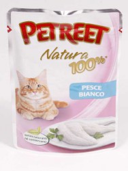 Petreet (Петрит) - Корм для кошек с Белой рыбой (Пауч)