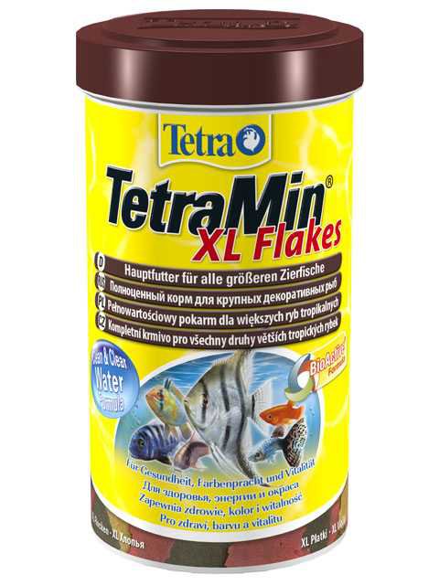 Tetra (Тетра) Min XL Flakes - Корм для всех аквариумных рыб (Хлопья) 160 г/1000 мл