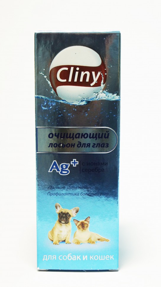 Cliny (Клини) Очищающий лосьон для глаз для кошек и собак 50 мл