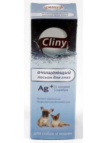Cliny (Клини) Очищающий лосьон для глаз для кошек и собак 50 мл