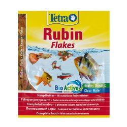 Tetra (Тетра) Rubin flakes Корм для всех видов декоративных рыб для улучшения окраса (хлопья, пакет саше) 12 г
