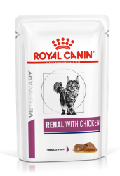 Royal Canin (Роял Канин) Renal Feline Chicken - Диетический корм для кошек с курицей при почечной недостаточности (Пауч)