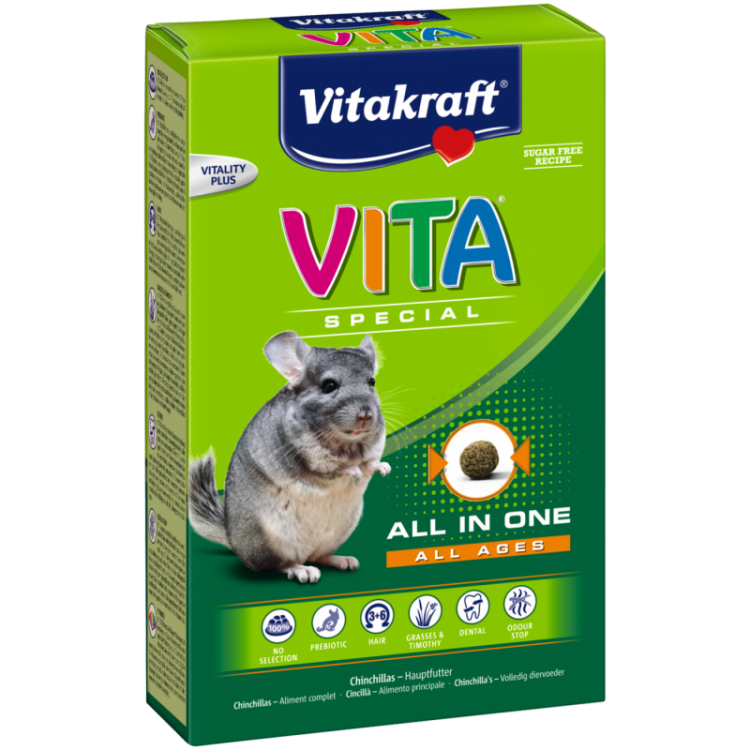 Vitakraft Vita Special All Ages Сhinchilla - Полнорационный корм для шиншилл всех возрастов, 600 гр.