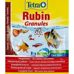 TETRA (Тетра) Rubin Granules - Корм в гранулах для улучшения окраса всех видов рыб 15 гр