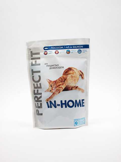 Perfect Fit (Пёрфект Фит) In-Home - Корм для домашних кошек с лососем 650 г