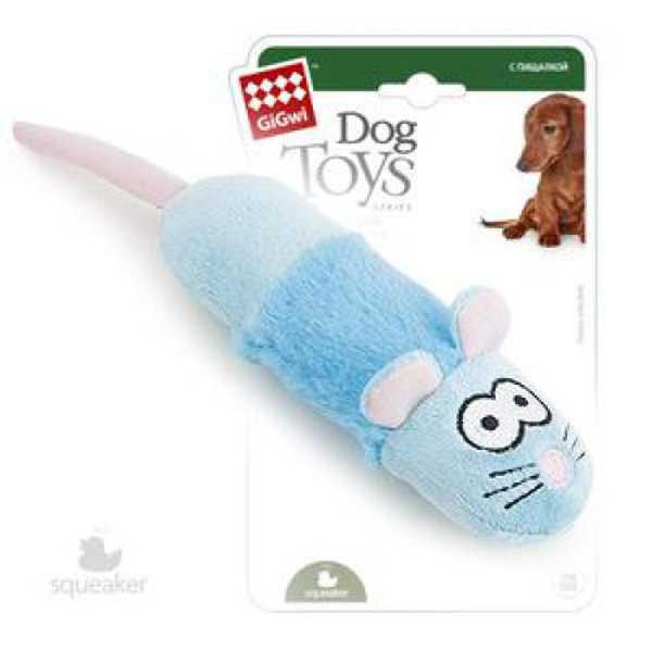GiGwi - Игрушка для собак "Мышка" с большой пищалкой