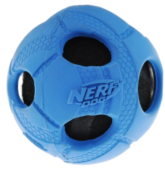 Nerf dog Игрушка для собак Мяч с отверстиями (с пищалкой) 6 см синий