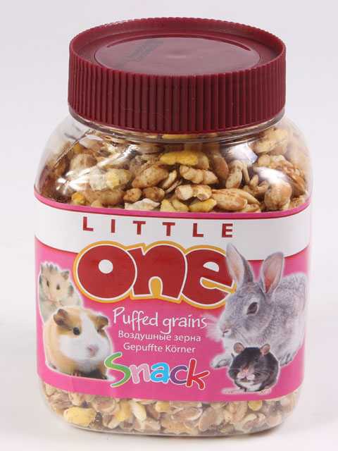 Little One (Литл Ван) Лакомство для грызунов Воздушные зерна 100 г (банка)