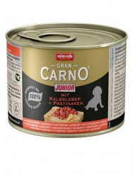 Animonda (Анимонда) Gran Carno Junior - Корм для щенков с Телячьей печенью и Пастернаком (Банка)