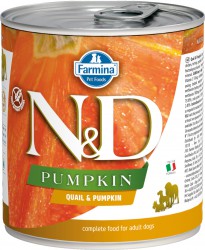 Farmina N&D (Фармина НД) Pumpkin Консервы беззерновые для взрослых собак всех пород с перепелом и тыквой 285 г